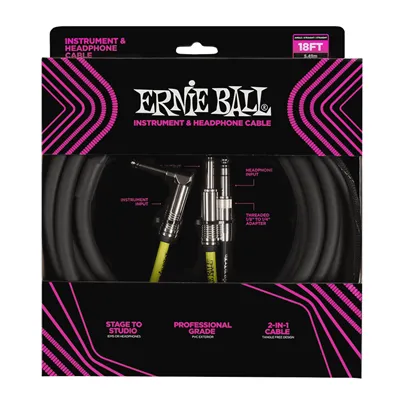 Ernie Ball Instrument & Headphone Cable