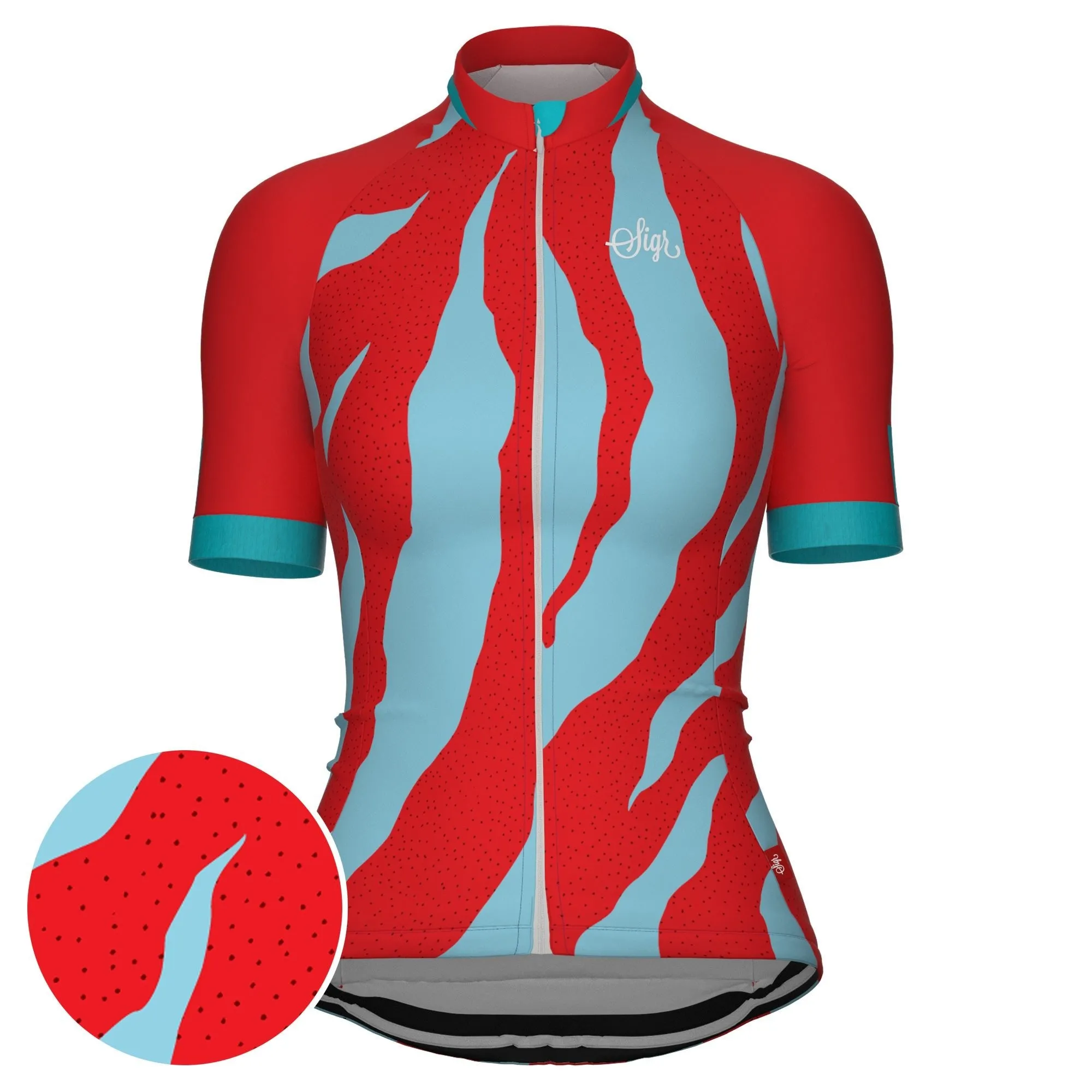 Fjällbäck Red - Cycling Jersey for Women