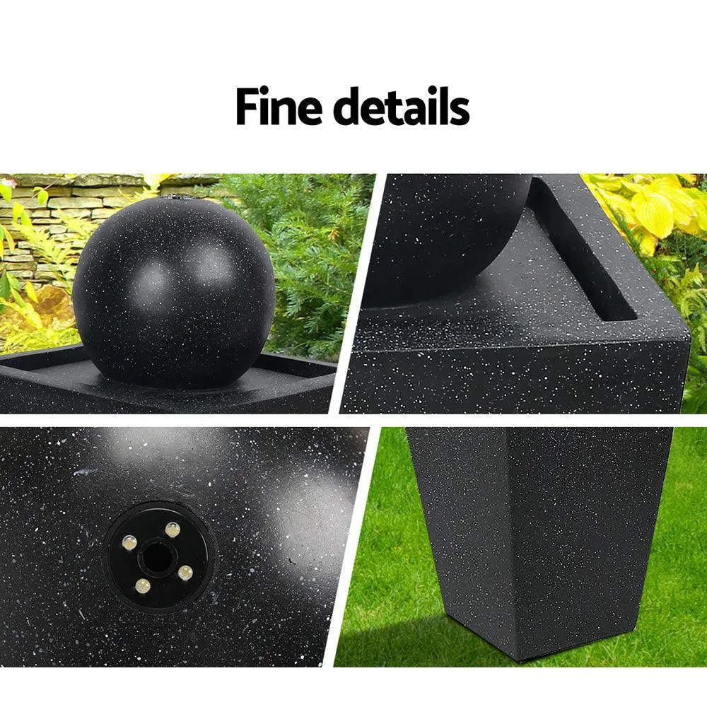 Gardeon Solar Powered Water Fountain - Black