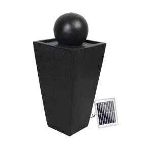 Gardeon Solar Powered Water Fountain - Black