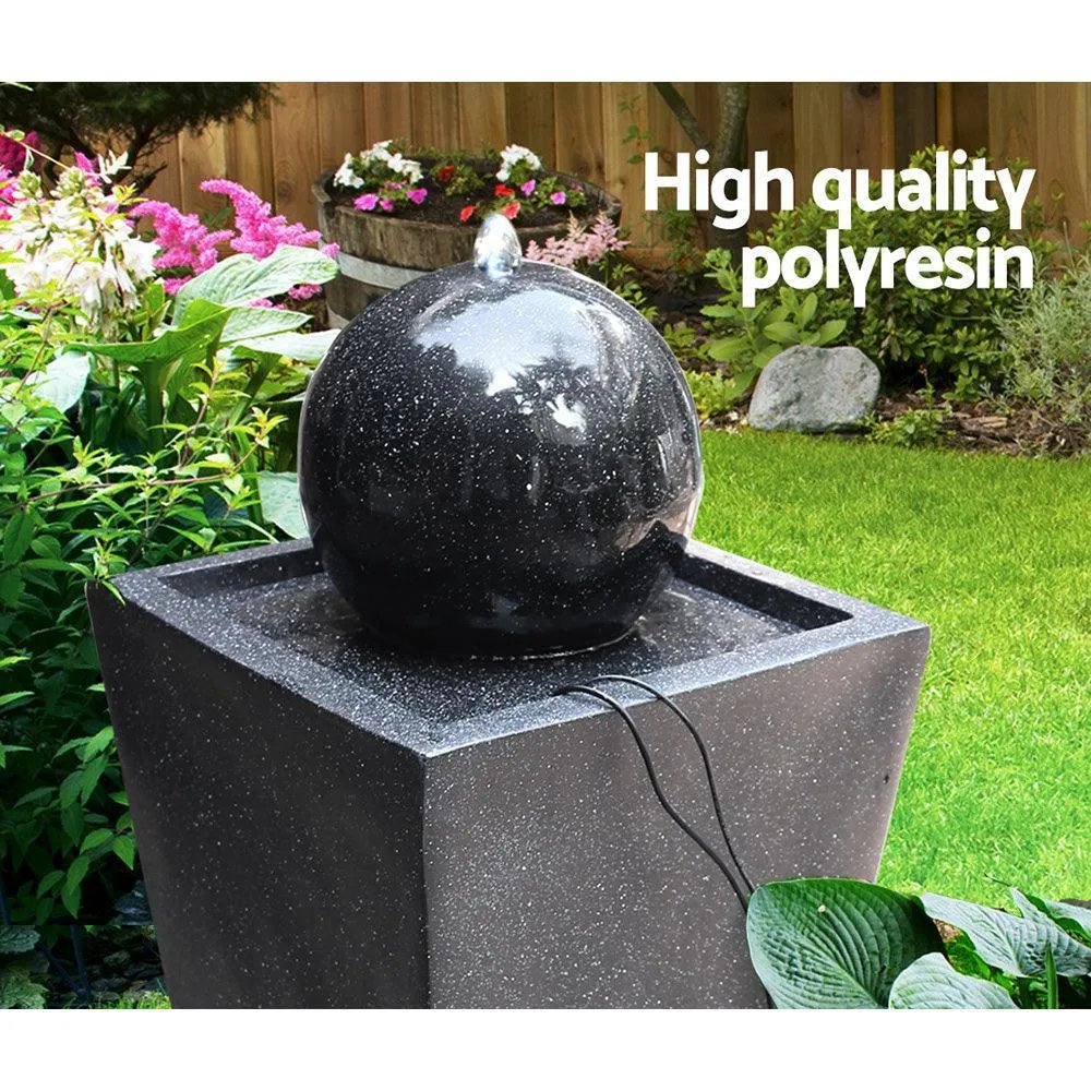 Gardeon Solar Powered Water Fountain - Black