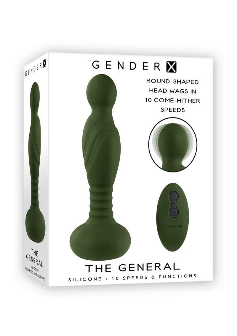 Gender X The General Rechargeable Silicone Vibrator with Remote