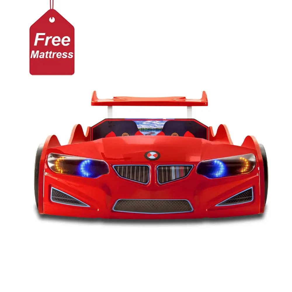 GT1 Race Car Bed w/Free Mattress