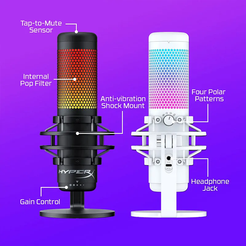 HyperX - QuadCast S USB Electret Condenser Microphone