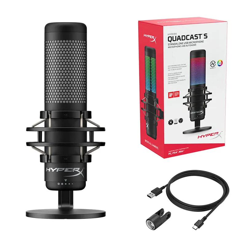 HyperX - QuadCast S USB Electret Condenser Microphone