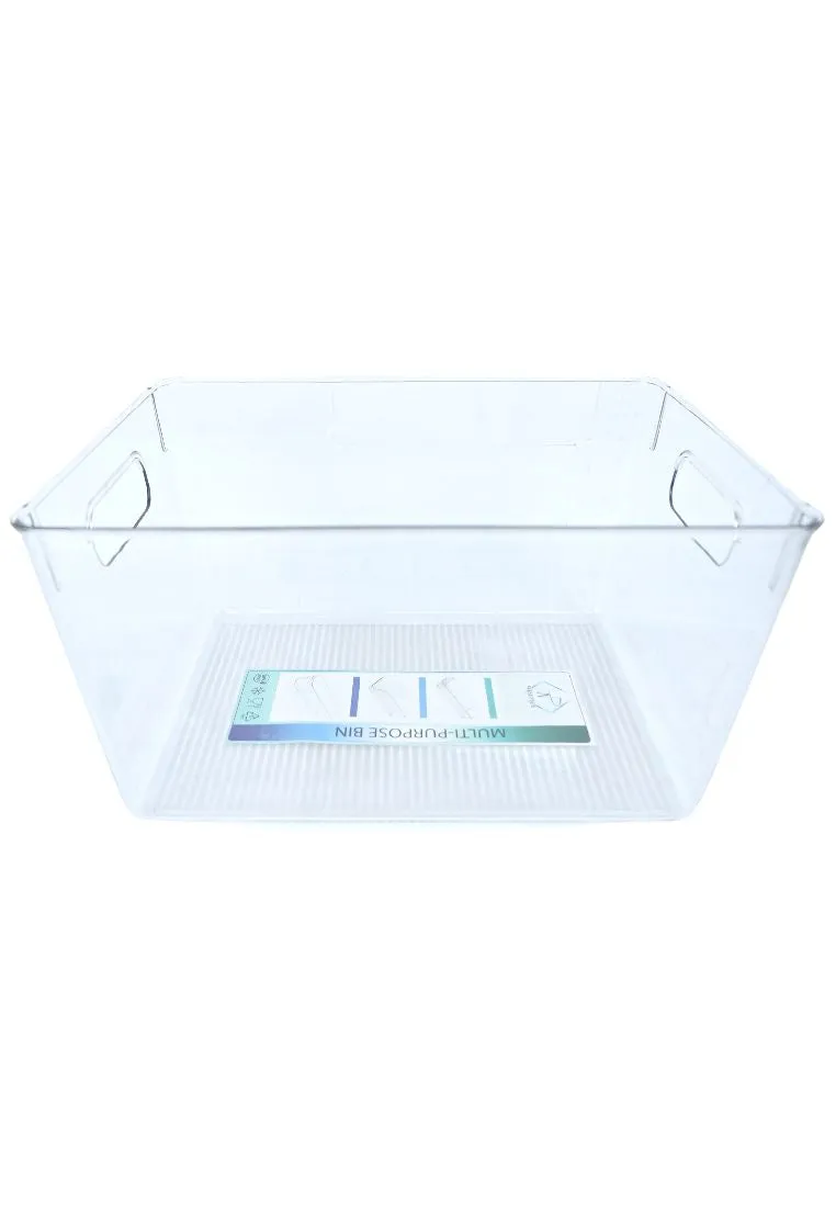 Landmark Multi-purpose Bin With Handle - Clear