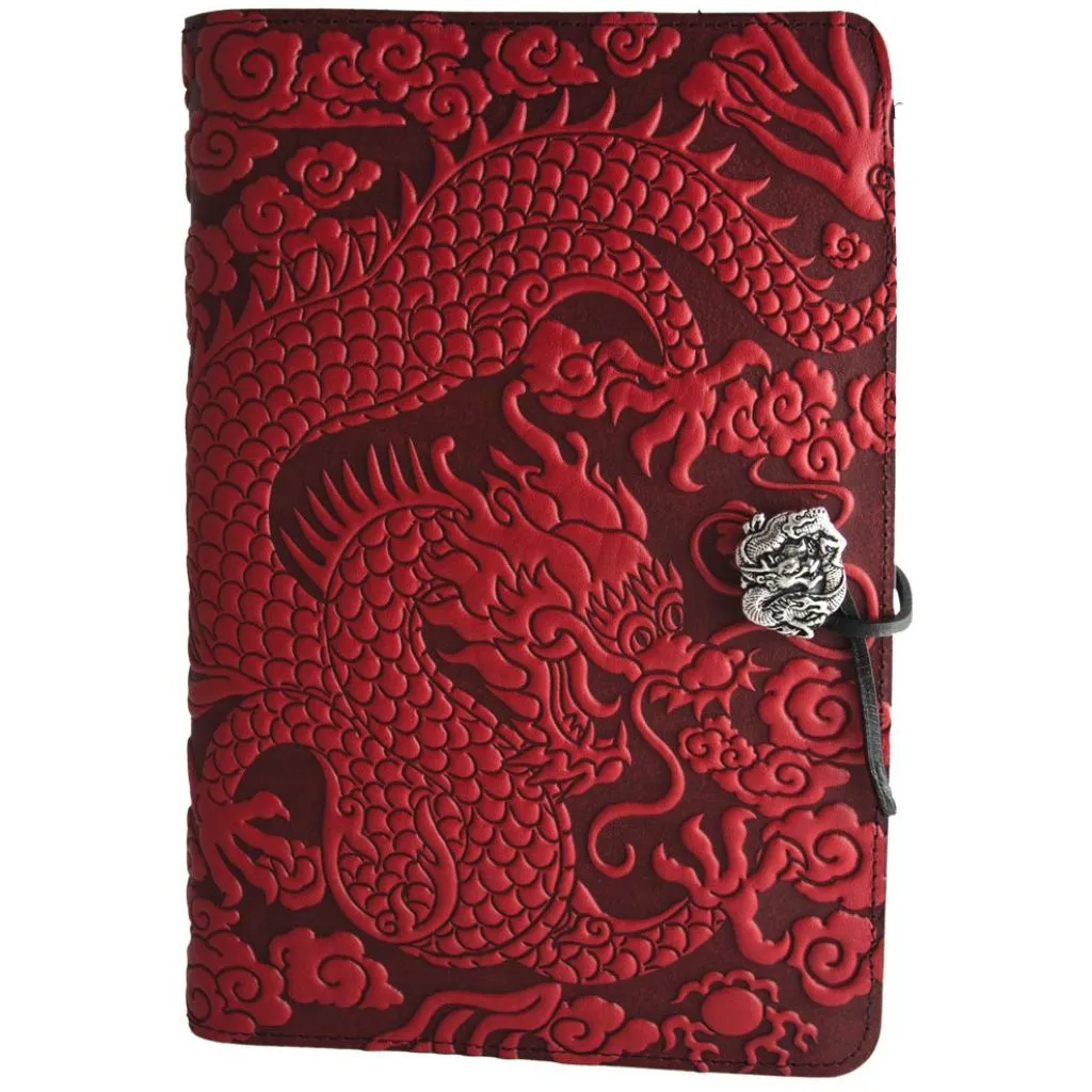 Leather Refillable Journal Notebook, Cloud Dragon