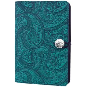 Leather Refillable Journal Notebook, Paisley