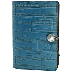 Leather Refillable Journal Notebook, Sheet Music