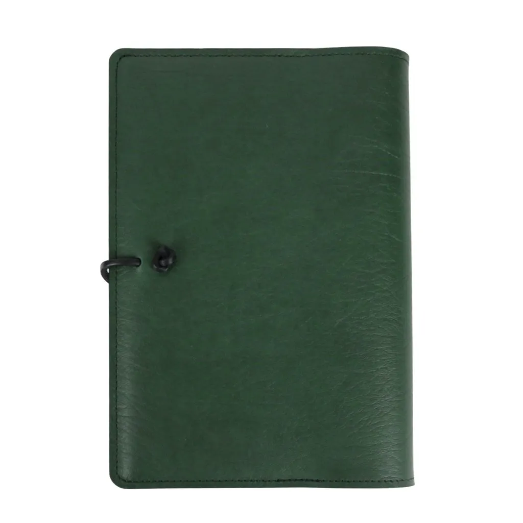 Leather Refillable Journal Notebook, Tribal Turtle