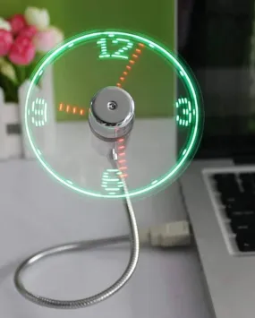 LED CLOCK FAN