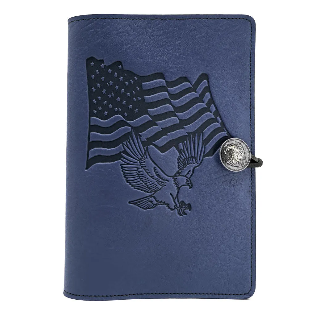 Limited Edition Leather Refillable Journal, Flag and Eagle