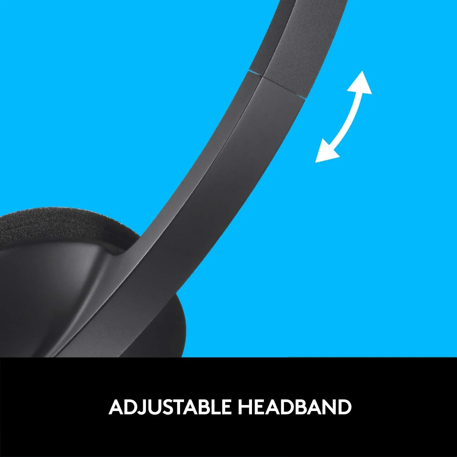 Logitech H340 USB Computer Headset with Noise Cancelling Microphone | Clear Digital Audio | Adjustable Headband