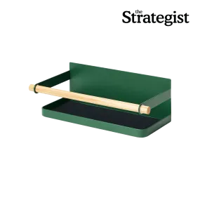 Magnetic Storage Caddy - Steel   Wood - Forest Green