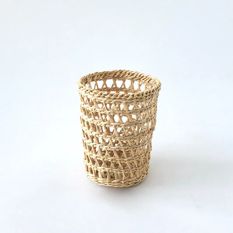 Modern Straw Portable Basket