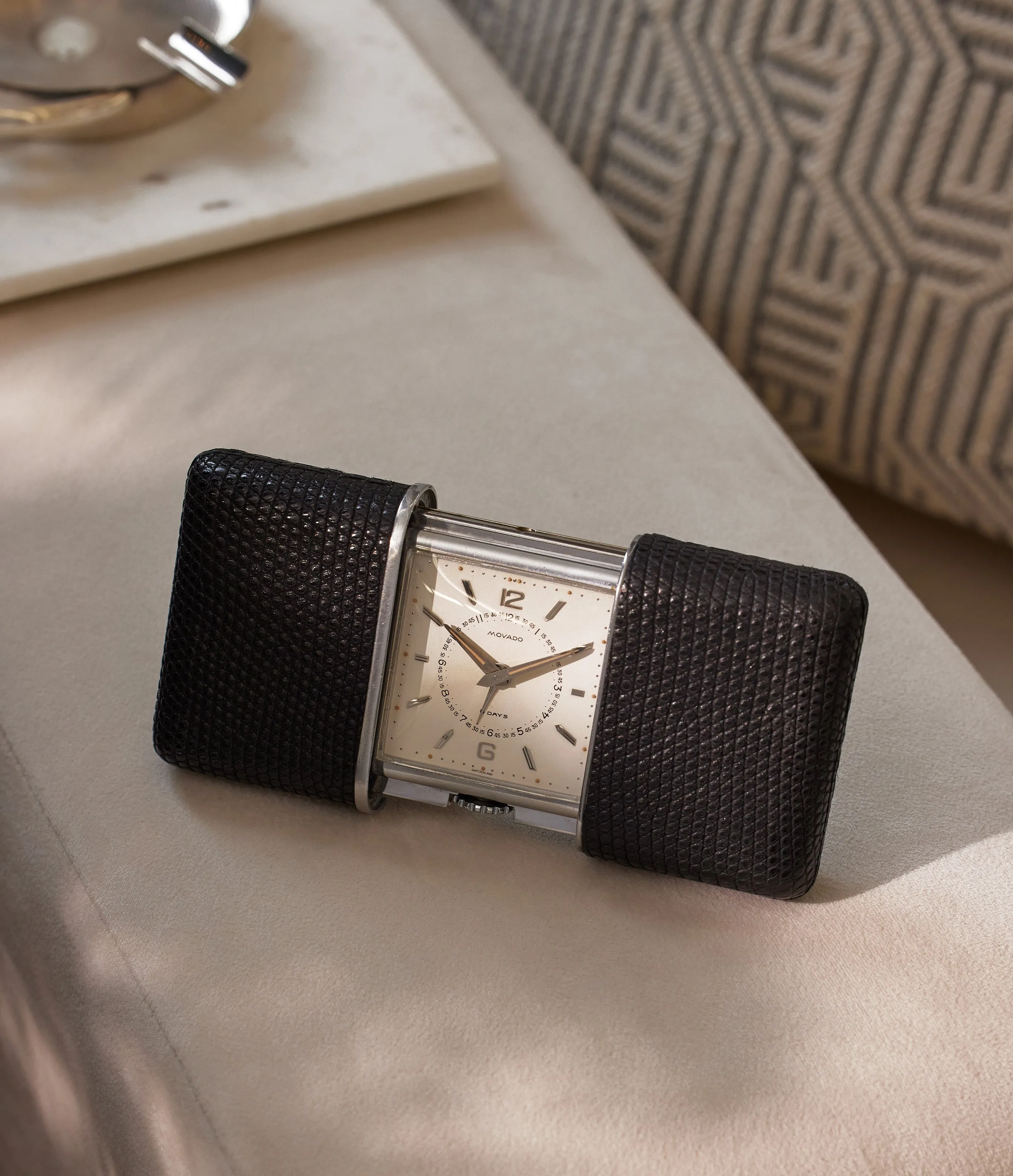 Movado "Pullman" Ermeto | alarm travel clock