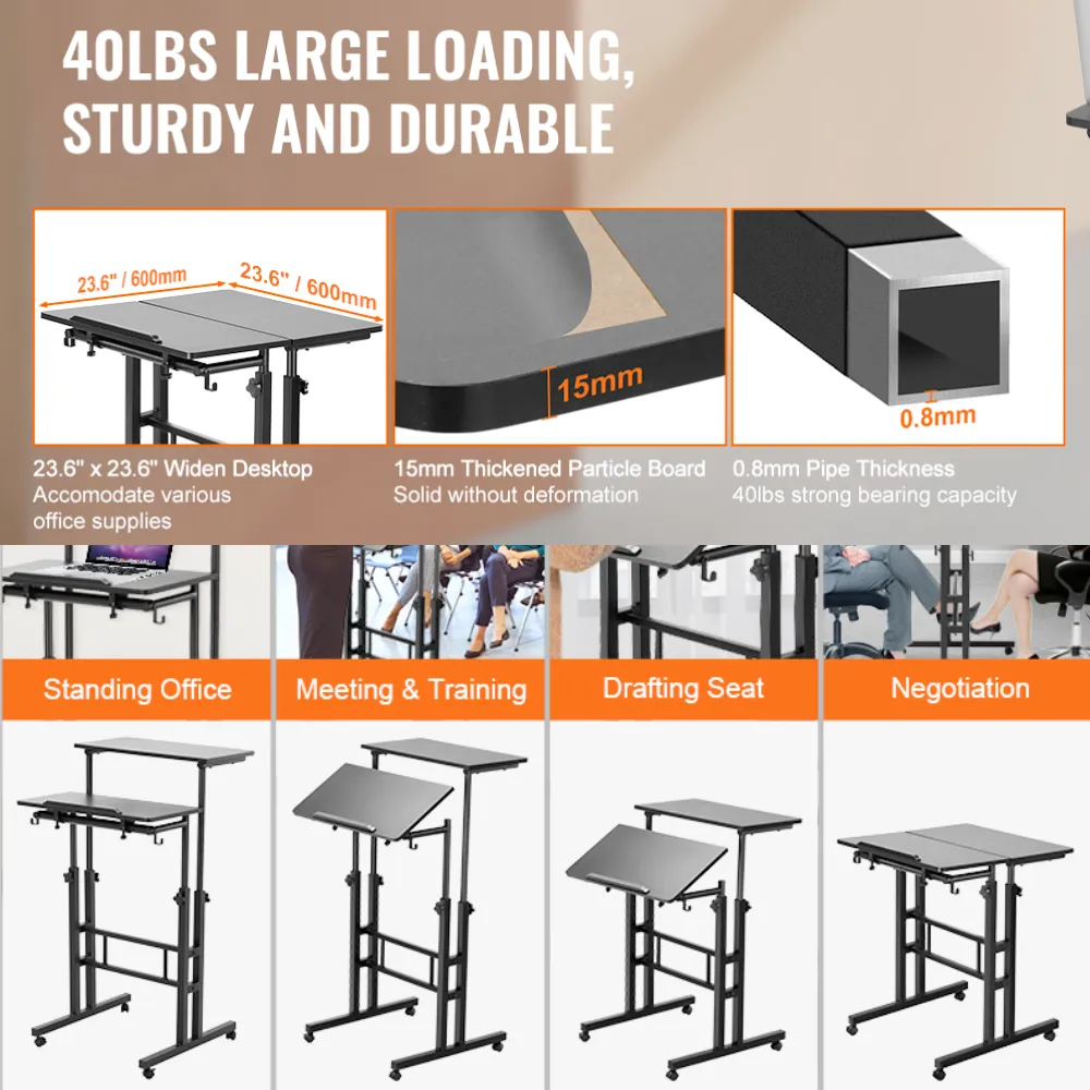 Multi-Functional Adjustable Standing Laptop