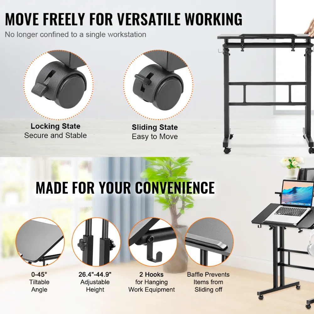 Multi-Functional Adjustable Standing Laptop