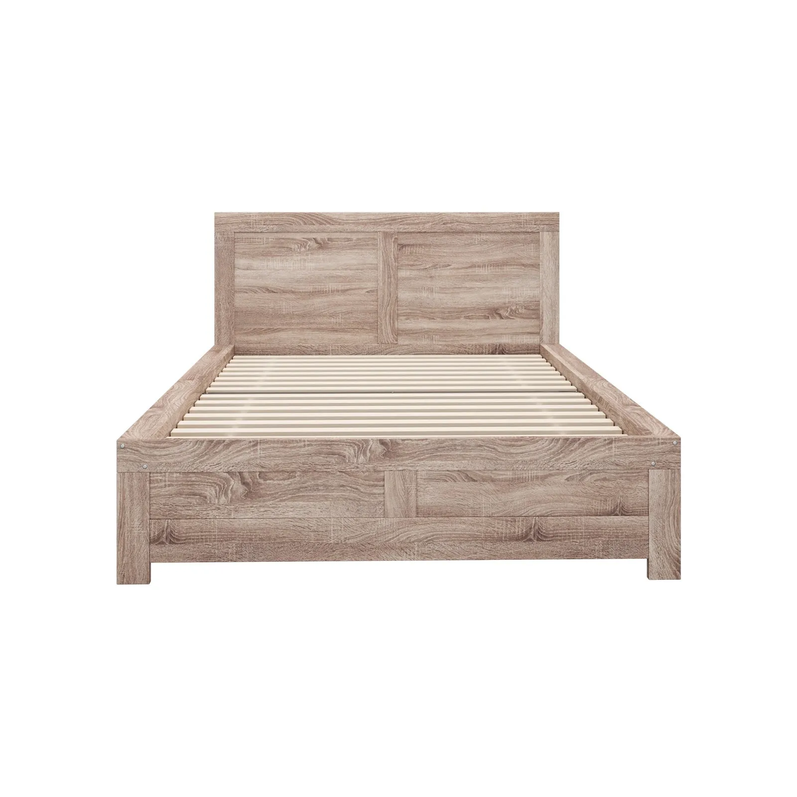 Oikiture Bed Frame Double Size Wooden Bed Platforms NEO