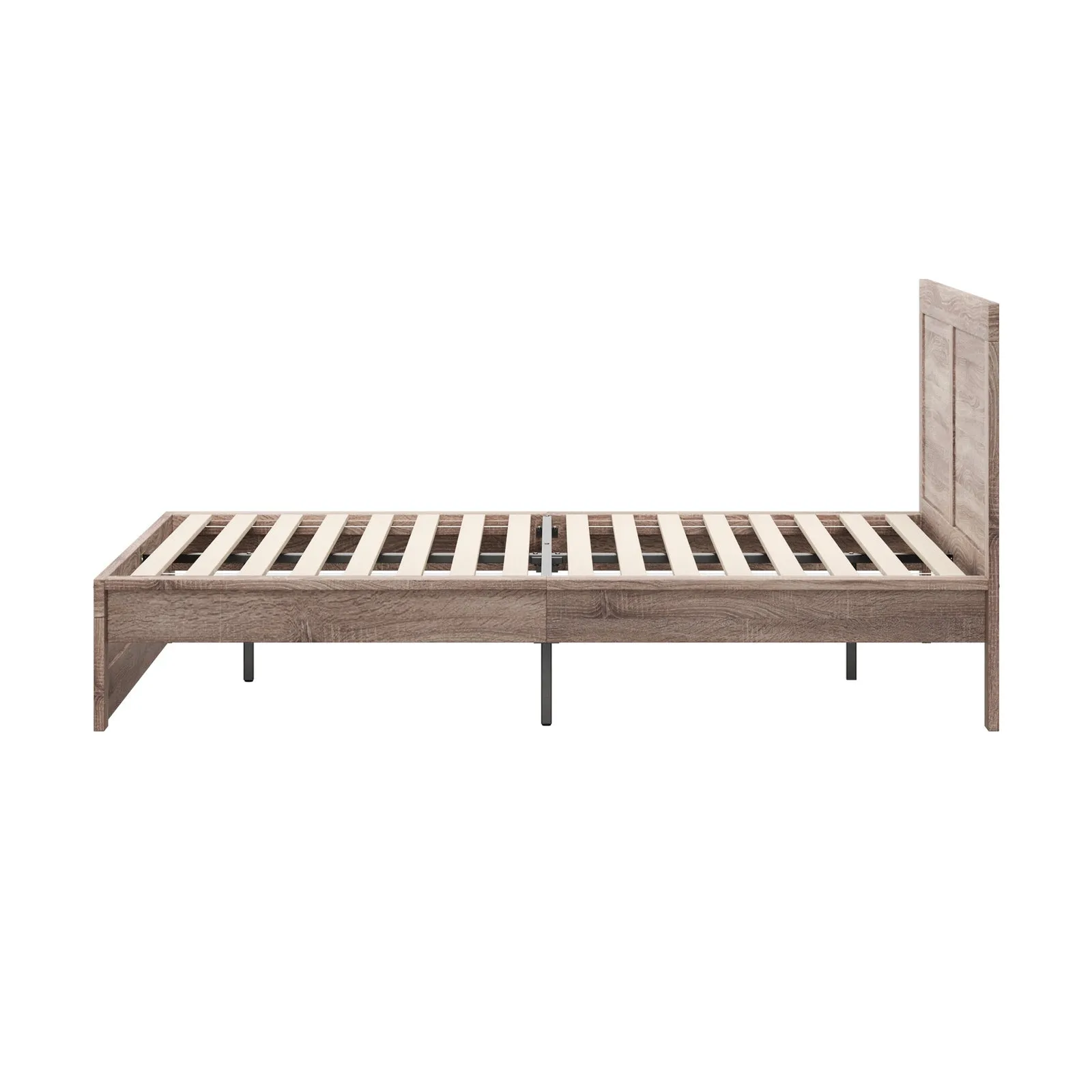 Oikiture Bed Frame King Size Wooden Bed Platforms NEO