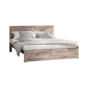 Oikiture Bed Frame King Size Wooden Bed Platforms NEO