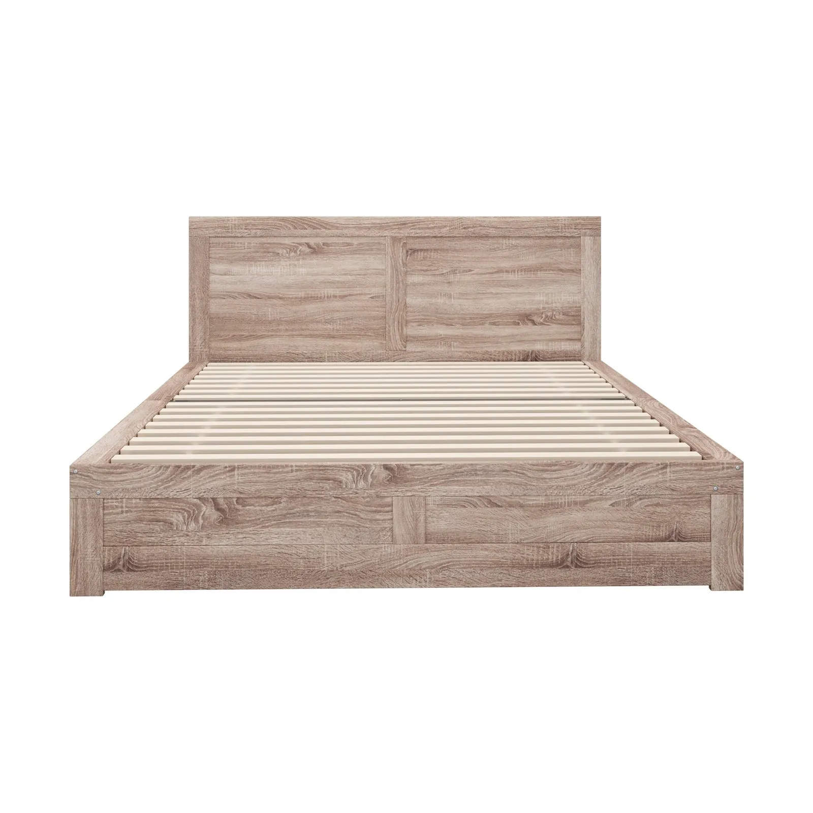 Oikiture Bed Frame King Size Wooden Bed Platforms NEO