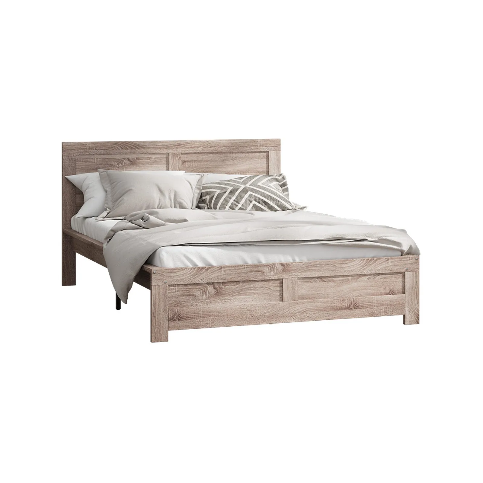 Oikiture Bed Frame Queen Size Wooden Bed Platforms NEO