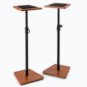 On-Stage Wood Monitor Stand ~ Pair ~ Rosewood