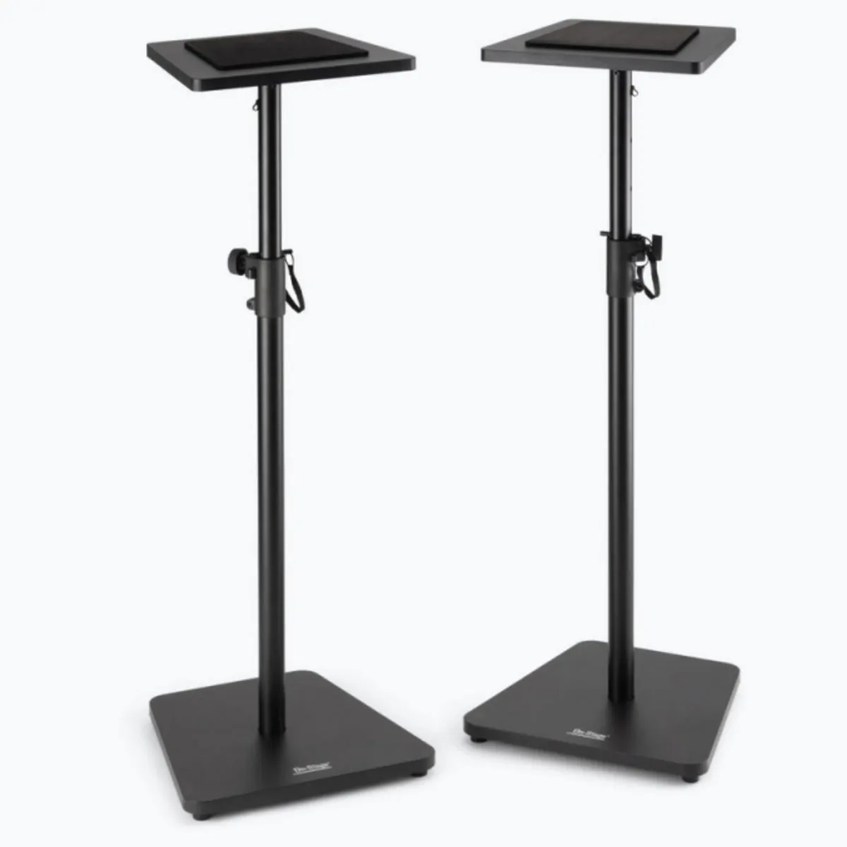 On-Stage Wood Monitor Stands ~ Pair ~ Black