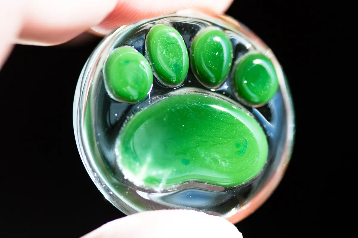 Paw Print Touch Stones with Cremains