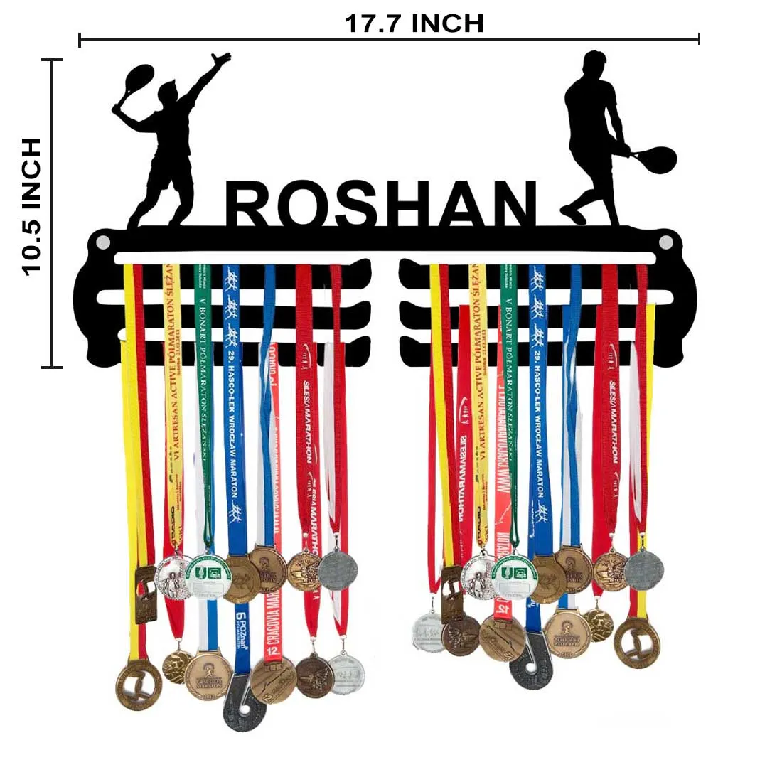 Personalized Medal Stand Display for Wall - Medal Hanger With Your Name