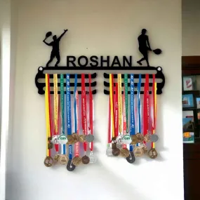 Personalized Medal Stand Display for Wall - Medal Hanger With Your Name