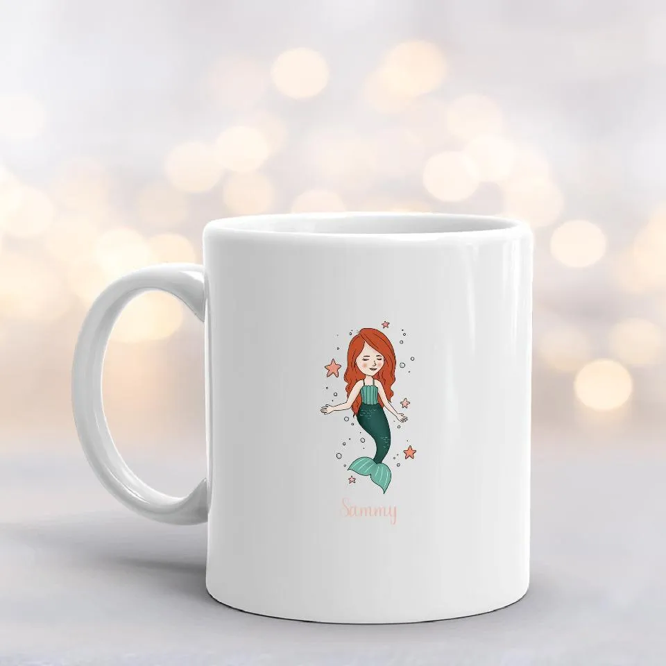 Personalized Mermaid Mugs 11oz.