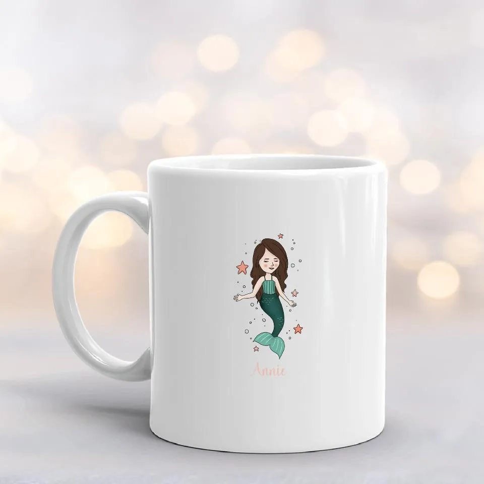 Personalized Mermaid Mugs 11oz.