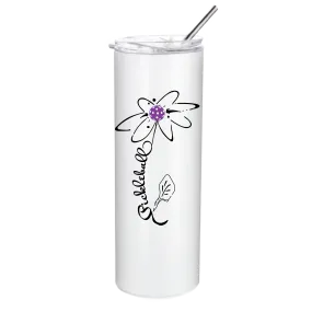 Pickleball Flower (Customizable) | Pickleball Tumbler | Fun Pickleball Gifts