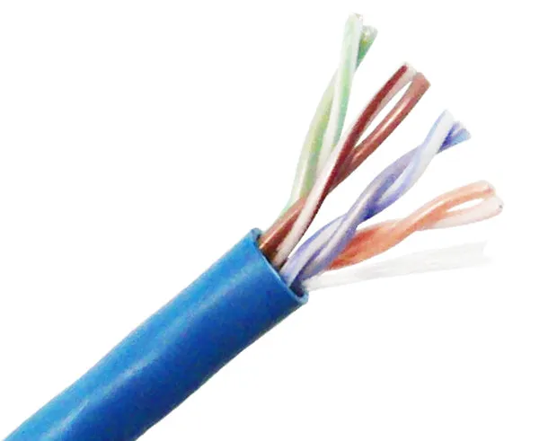 Plenum CAT5E Bulk Ethernet Cable: CMP UL Listed, Solid Copper UTP, 24 AWG, 1000FT