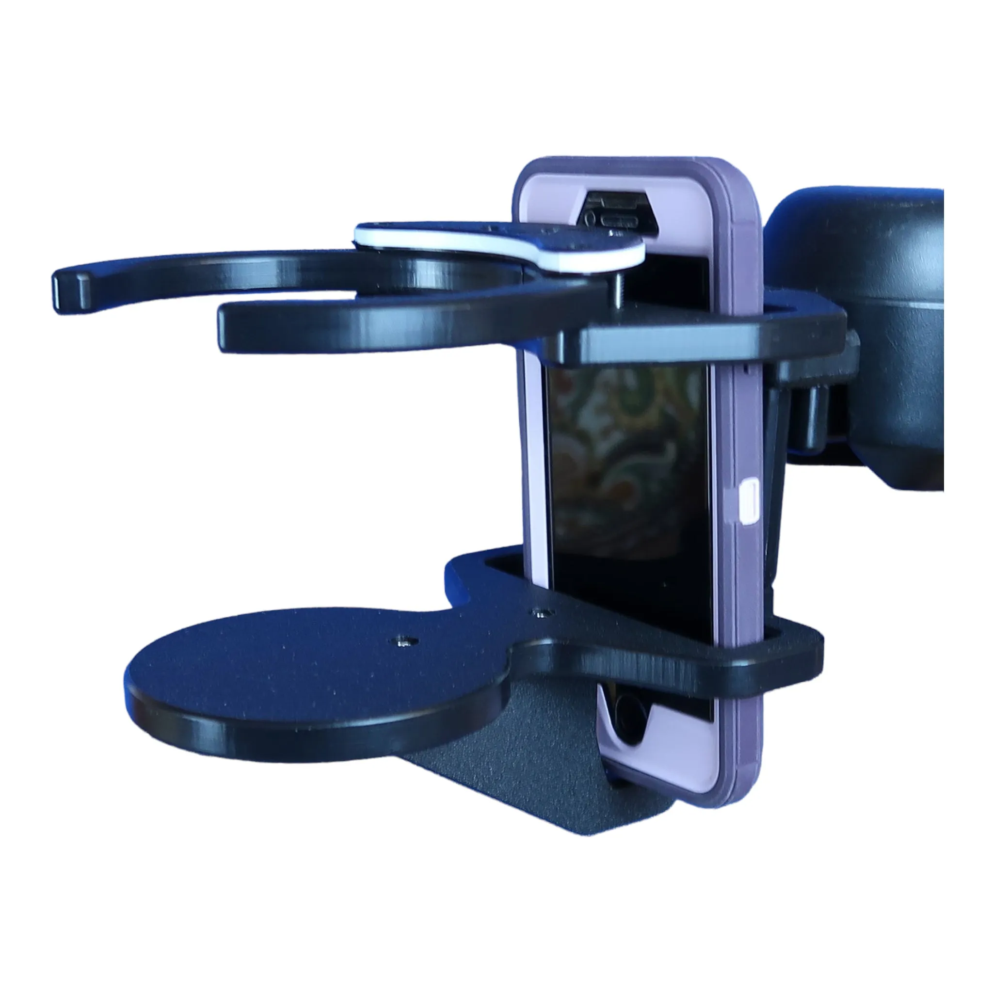 Powerchair Combo Phone & Adjustable Drink Holder Snapit! | A0015CA