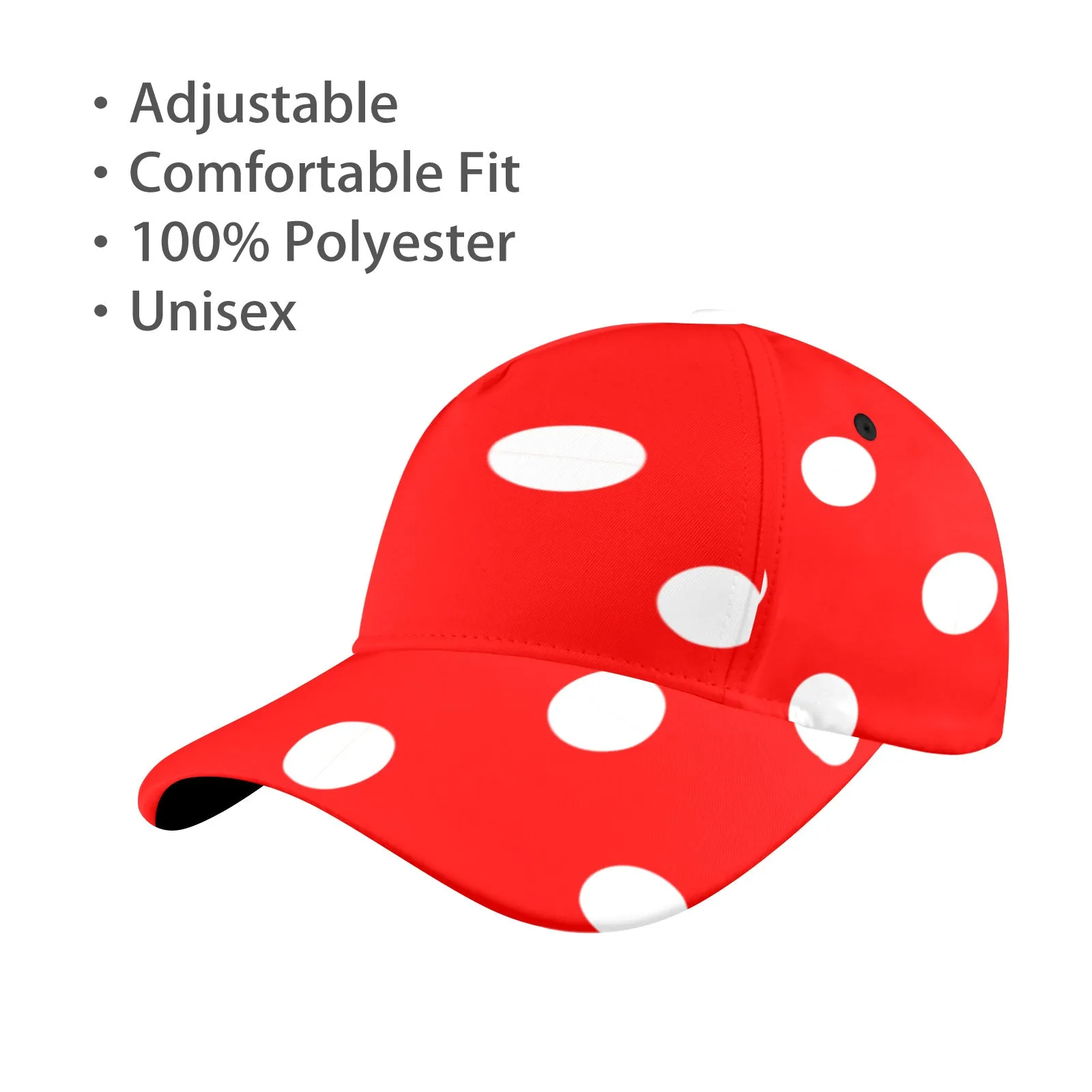 Red With White Polka Dots Hat