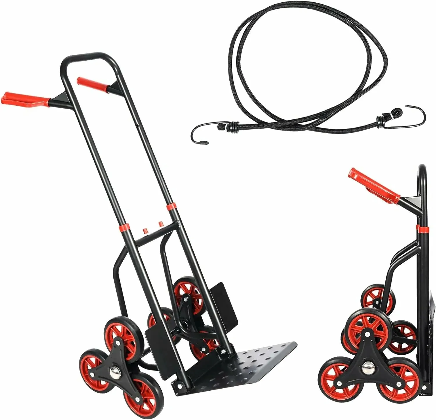 REDCAMP Folding Aluminum 2 in 1 Convertible Hand Truck Dolly