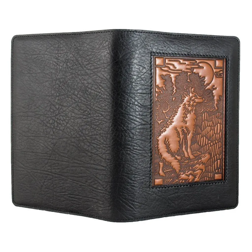 Refillable Leather Icon Journal, Wolf