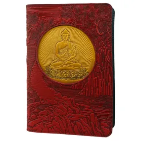 Refillable Leather Icon Luxe Journal, Bodhi Tree Buddha