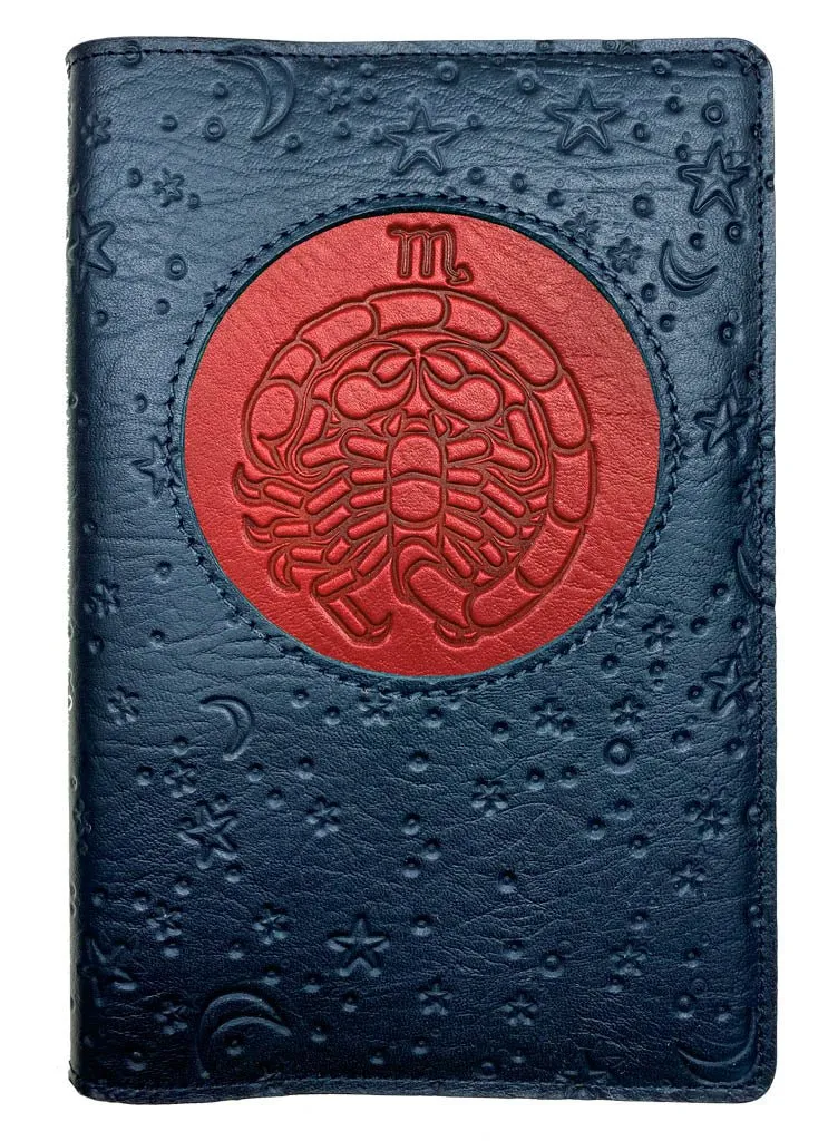 Refillable Leather Journal, Zodiac Icon, Scorpio