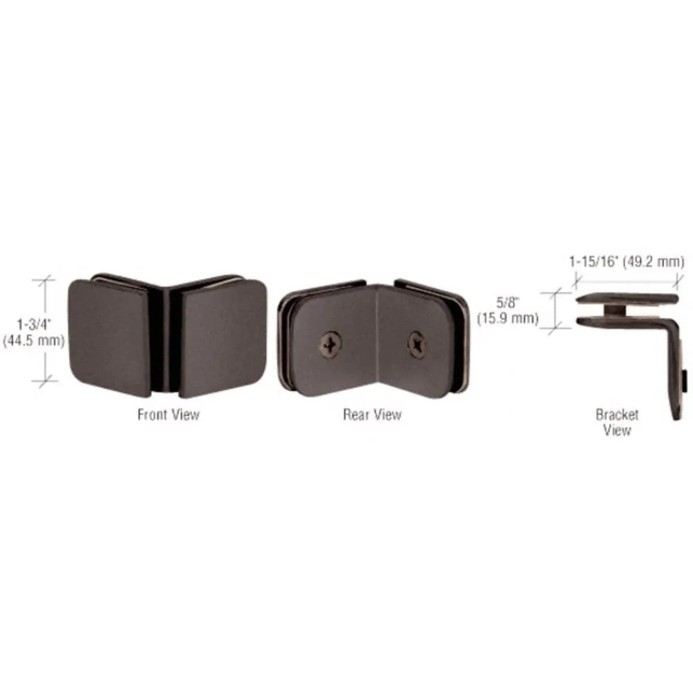 Roman Series 90 Degree Glass-to-Glass Clamp