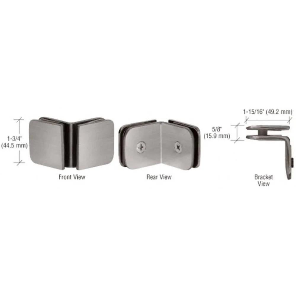 Roman Series 90 Degree Glass-to-Glass Clamp