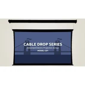 Severtson Screens Cable Drop HDTV [16:9] Tab Tension Screen 135" (117.7" x 66.2") CDT169135CW