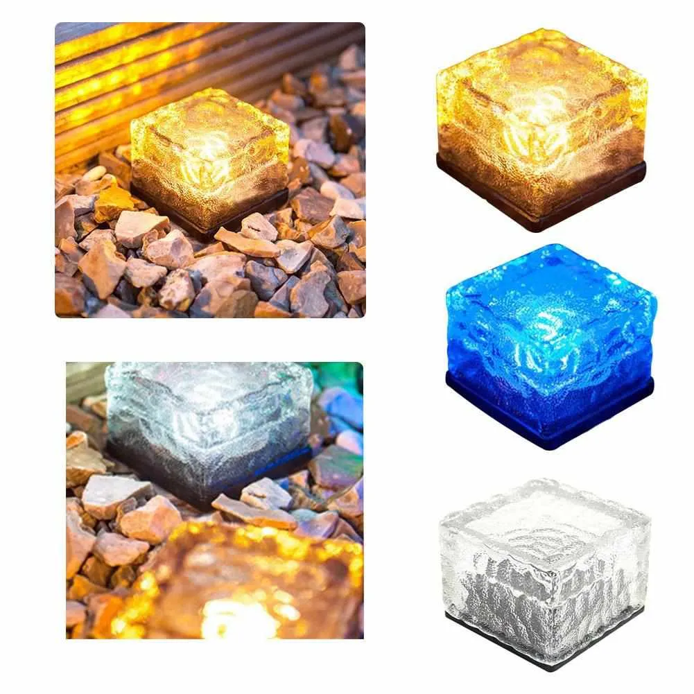 Solar Power LED Pathway Light Ground Crystal