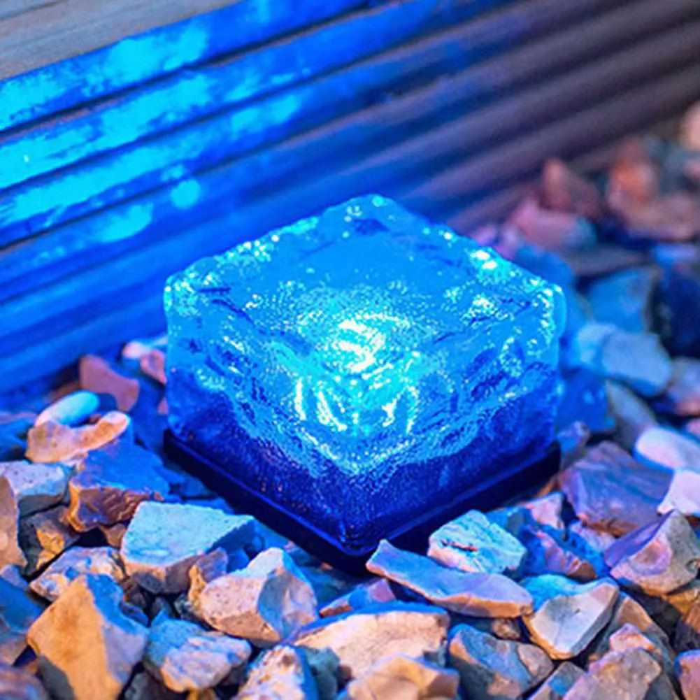 Solar Power LED Pathway Light Ground Crystal