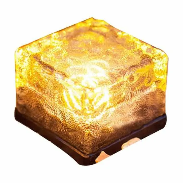 Solar Power LED Pathway Light Ground Crystal