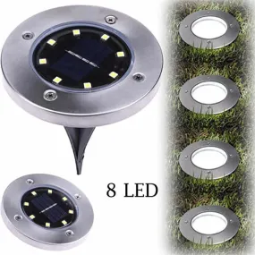 Solar Powered Floor Path LED Light (1pcs)