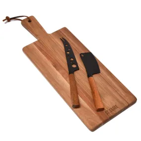 Premium 3-Piece St Clare Wooden Cheese Board Set for Entertaining and Serving